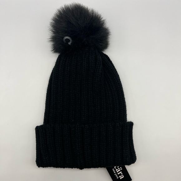 Cara New York Women's Black Embroidered Bee Hat One Size - Picture 3 of 3